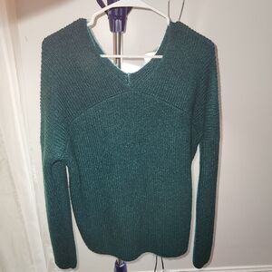 Ann Taylor – V-Neck Sweater – Size S - Forest Green